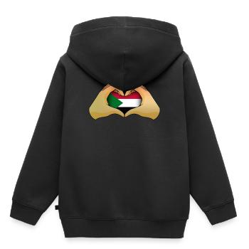 Sudan - Kids Premium Organic Hoodie - black - Back - AI Model Kid Male (0cm)