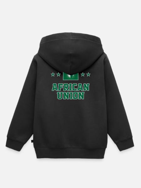 Afrikanische Union - Kinder Premium Organic Hoodie - Schwarz