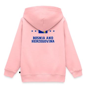 Bosnia and Herzegovina - Kids Premium Organic Hoodie - rose - Back - AI Model Kid Female (0cm)