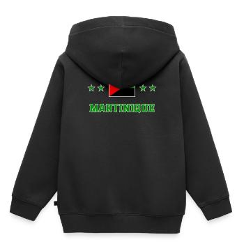 Martinique - Sweat Premium à capuche enfant bio - noir - Dos - AI Model Kid Male (0cm)