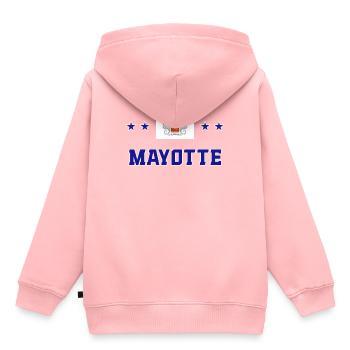 Mayotte - Kids Premium Organic Hoodie - rose - Back - AI Model Kid Female (0cm)