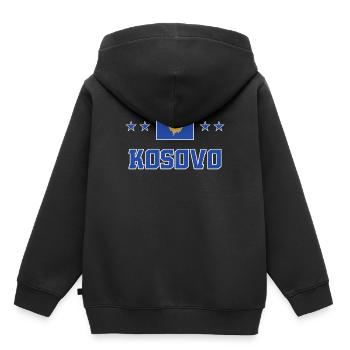 Kosovo - Kinder Premium Organic Hoodie - Schwarz - Hinten - AI Model Kid Male (0cm)