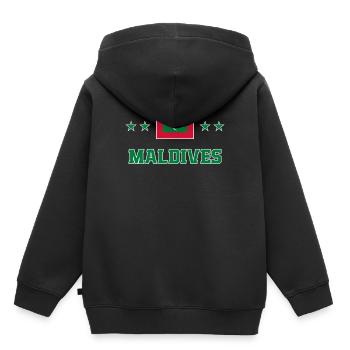 Maldives - Sweat Premium à capuche enfant bio - noir - Dos - AI Model Kid Male (0cm)