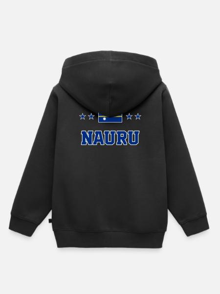 Nauru - Kinder Premium Organic Hoodie - Schwarz