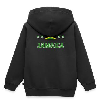 Jamaïque - Sweat Premium à capuche enfant bio - noir - Dos - AI Model Kid Male (0cm)