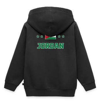 Jordanie - Sweat Premium à capuche enfant bio - noir - Dos - AI Model Kid Male (0cm)