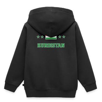Kurdistan - Sweat Premium à capuche enfant bio - noir - Dos - AI Model Kid Male (0cm)