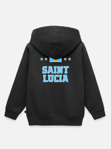 St. Lucia - Kinder Premium Organic Hoodie - Schwarz