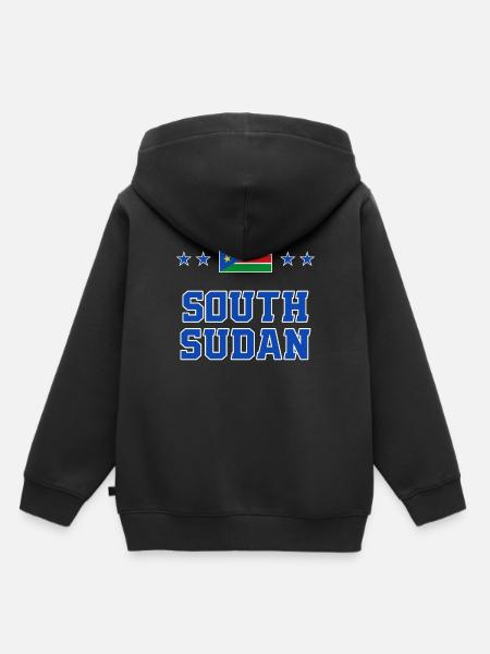 Südsudan - Kinder Premium Organic Hoodie - Schwarz