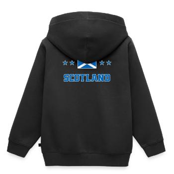 Scotland - Kids Premium Organic Hoodie - black - Back - AI Model Kid Male (0cm)