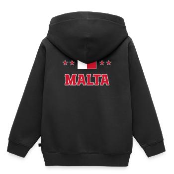 Malte - Sweat Premium à capuche enfant bio - noir - Dos - AI Model Kid Male (0cm)