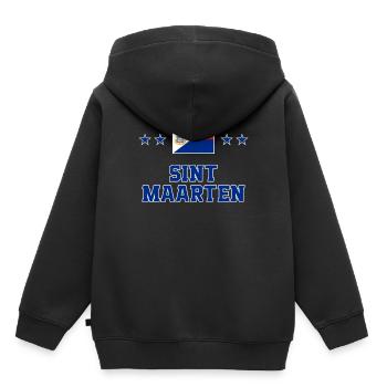 Sint Maarten - Sweat Premium à capuche enfant bio - noir - Dos - AI Model Kid Male (0cm)