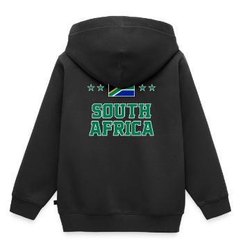 Südafrika - Kinder Premium Organic Hoodie - Schwarz - Hinten - AI Model Kid Male (0cm)