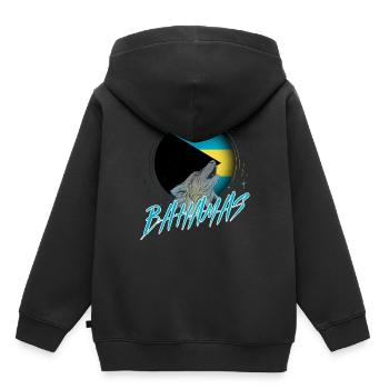 Bahamas - Sweat Premium à capuche enfant bio - noir - Dos - AI Model Kid Male (0cm)