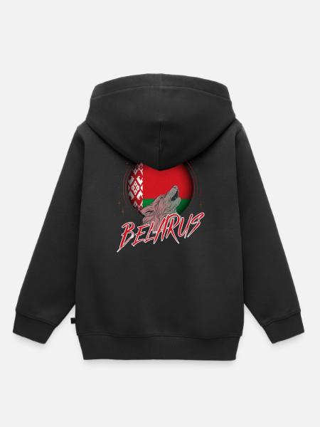 Weißrussland - Kinder Premium Organic Hoodie - Schwarz