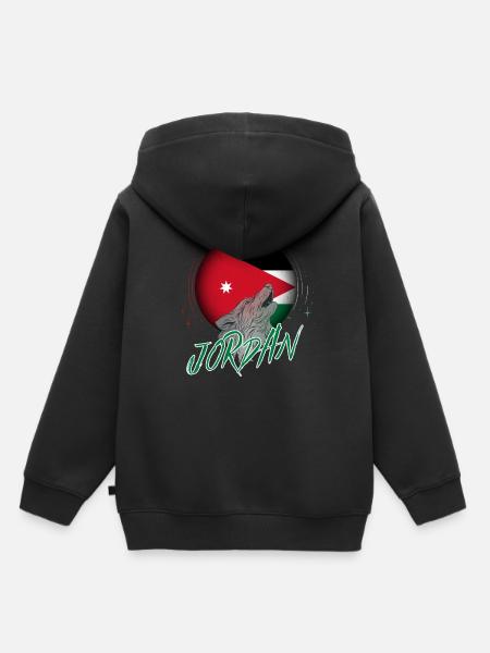 Jordanien - Kinder Premium Organic Hoodie - Schwarz