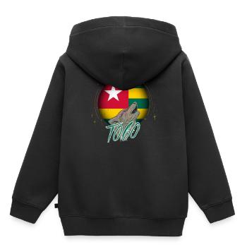 Togo - Sweat Premium à capuche enfant bio - noir - Dos - AI Model Kid Male (0cm)