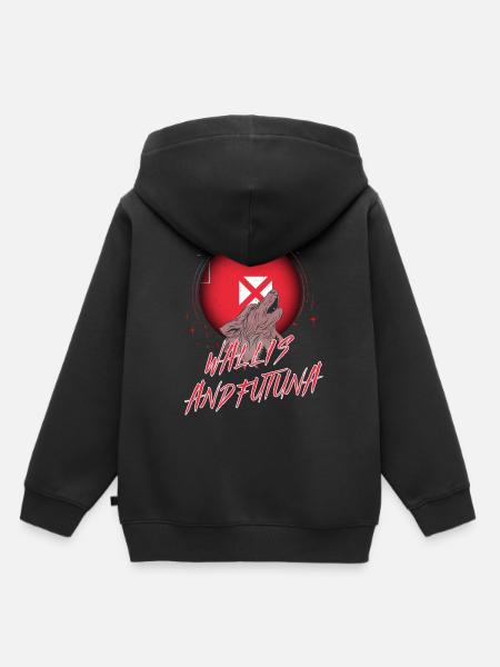 Wallis und Futuna - Kinder Premium Organic Hoodie - Schwarz