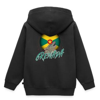 Grenade - Sweat Premium à capuche enfant bio - noir - Dos - AI Model Kid Male (0cm)
