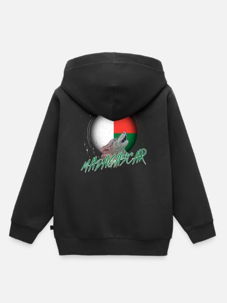 Madagaskar - Kinder Premium Organic Hoodie - Schwarz