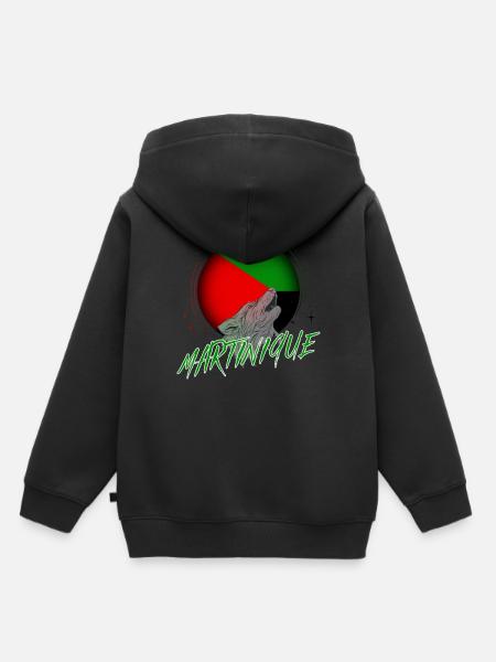 Martinique - Sweat Premium à capuche enfant bio - noir