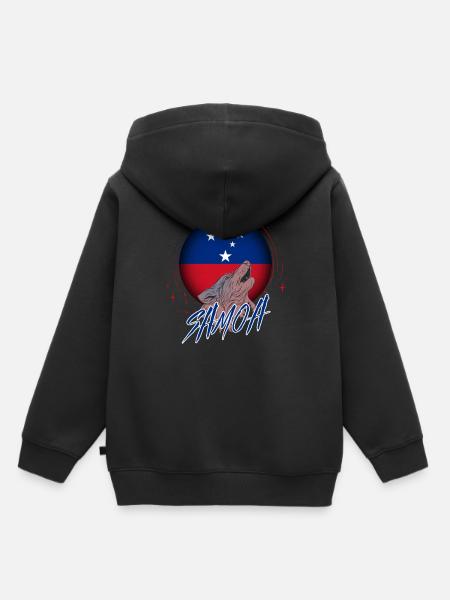 Samoa - Kinder Premium Organic Hoodie - Schwarz