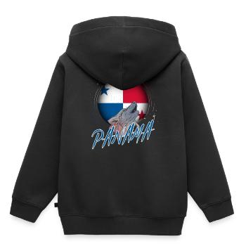 Panama - Sweat Premium à capuche enfant bio - noir - Dos - AI Model Kid Male (0cm)