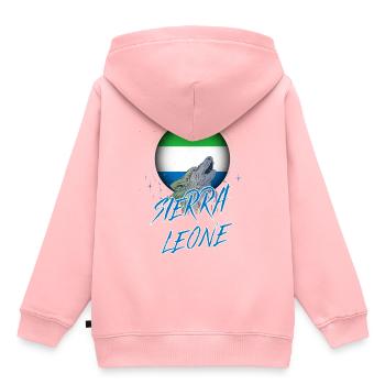 Sierra Leone - Kids Premium Organic Hoodie - rose - Back - AI Model Kid Female (0cm)