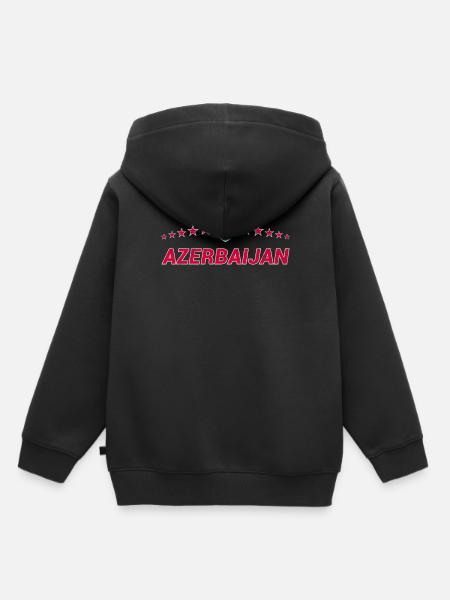 Aserbaidschan - Kinder Premium Organic Hoodie - Schwarz