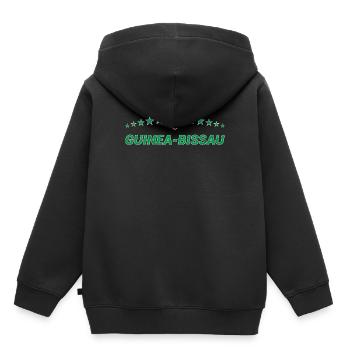 Guinée-Bissau - Sweat Premium à capuche enfant bio - noir - Dos - AI Model Kid Male (0cm)