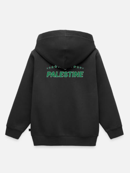 Palestine - Premium børne hættetrøje økologisk - sort