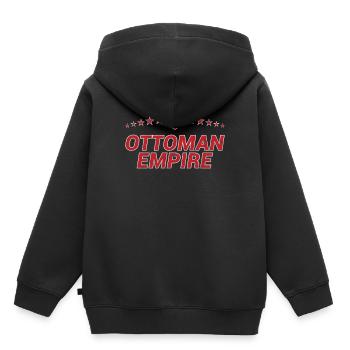 Osmanisches Reich - Kinder Premium Organic Hoodie - Schwarz - Hinten - AI Model Kid Male (0cm)