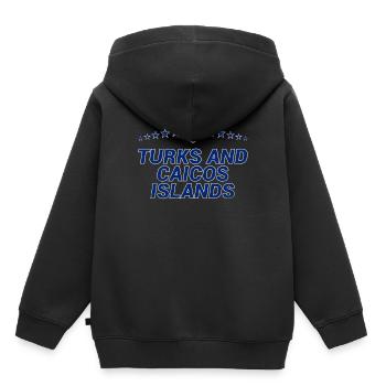 Turks and Caicos Islands - Kids Premium Organic Hoodie - black - Back - AI Model Kid Male (0cm)