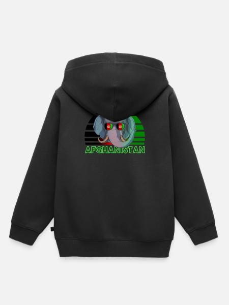 Afghanistan - Kinder Premium Organic Hoodie - Schwarz