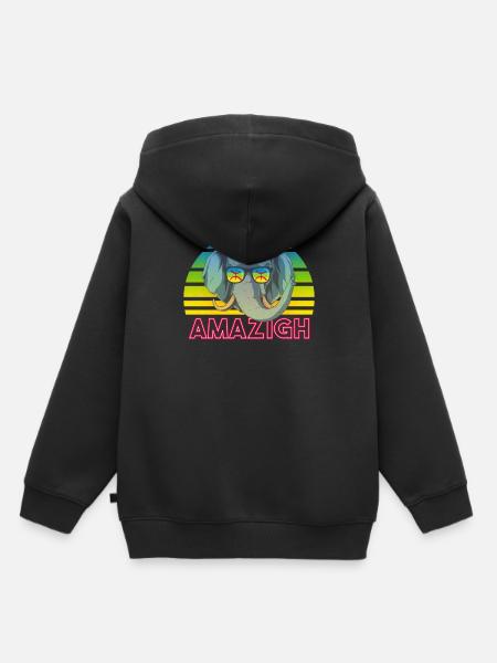 Amazigh - Kinder Premium Organic Hoodie - Schwarz