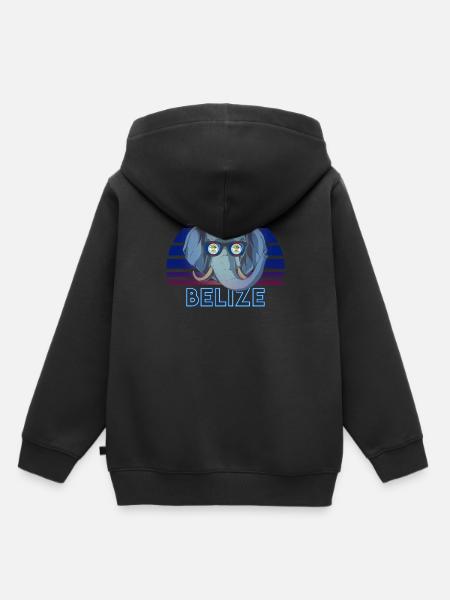 Belize - Kinder Premium Organic Hoodie - Schwarz