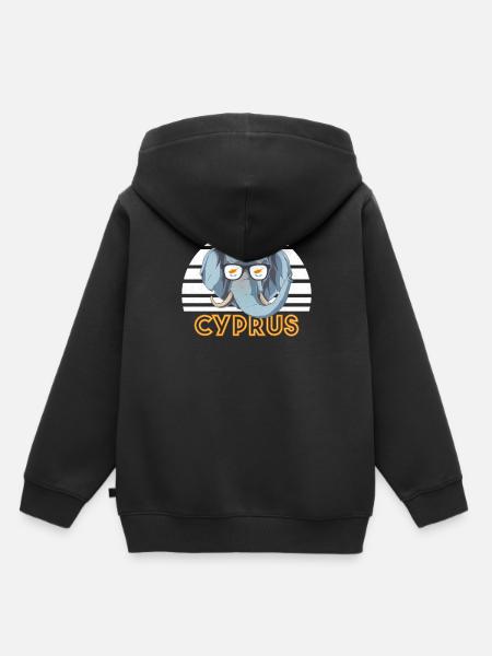 Zypern - Kinder Premium Organic Hoodie - Schwarz