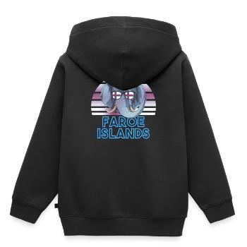 Färöer Inseln - Kinder Premium Organic Hoodie - Schwarz - Hinten - AI Model Kid Male (0cm)