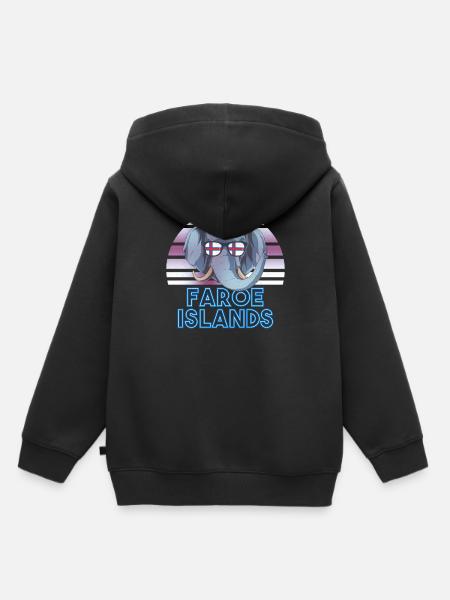 Färöer Inseln - Kinder Premium Organic Hoodie - Schwarz