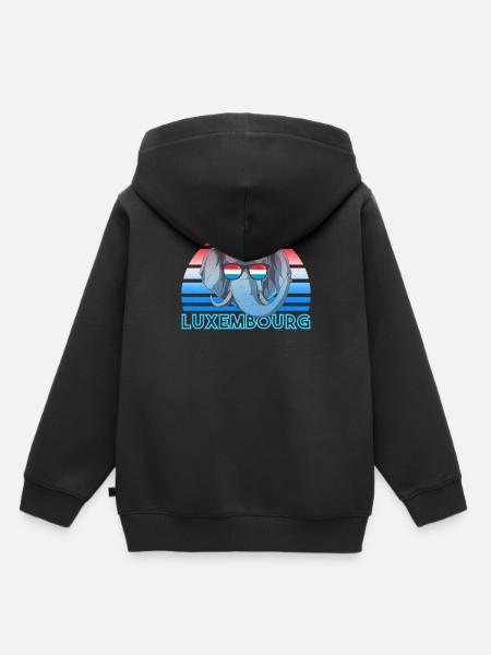 Luxemburg - Kinder Premium Organic Hoodie - Schwarz