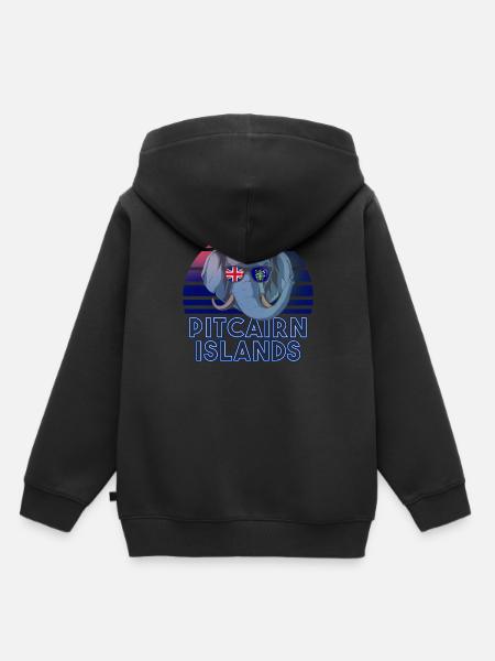 Pitcairninseln - Kinder Premium Organic Hoodie - Schwarz
