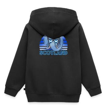 Scotland - Kids Premium Organic Hoodie - black - Back - AI Model Kid Male (0cm)