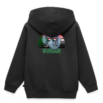 Sudan - Kids Premium Organic Hoodie - black - Back - AI Model Kid Male (0cm)