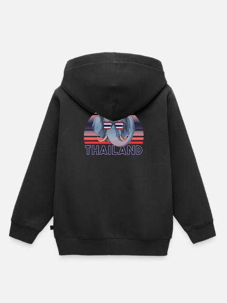 Thailand - Kinder Premium Organic Hoodie - Schwarz