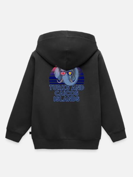 Turks und Caicosinseln - Kinder Premium Organic Hoodie - Schwarz