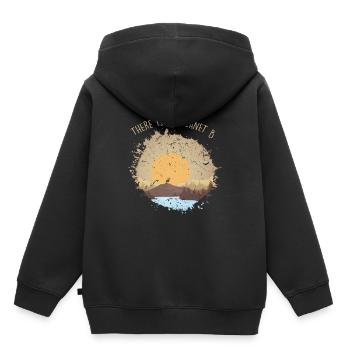 Il n’y a pas de conscience environnementale de la planète B - Sweat Premium à capuche enfant bio - noir - Dos - AI Model Kid Male (0cm)