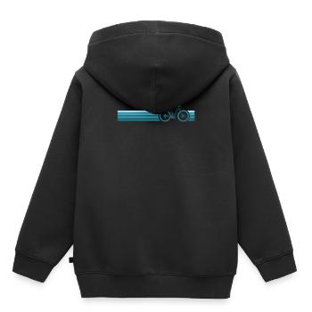 Radfahrer-Radfahrer, die Übungs-Training radfahren - Kinder Premium Organic Hoodie - Schwarz - Hinten - AI Model Kid Male (0cm)