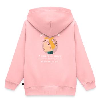Frau Ehemann Golfer lustiges Geschenk Golf Witwe Nomen - Kinder Premium Organic Hoodie - Rosa - Hinten - AI Model Kid Female (0cm)