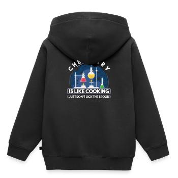Experiment Labor Wissenschaft Elemente Physik - Kinder Premium Organic Hoodie - Schwarz - Hinten - AI Model Kid Male (0cm)