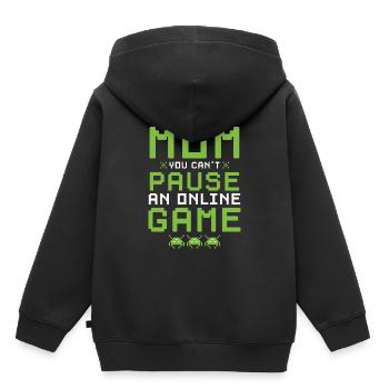 Gamers Gaming Videospiele Computers Geschenk Mom You - Kinder Premium Organic Hoodie - Schwarz - Hinten - AI Model Kid Male (0cm)